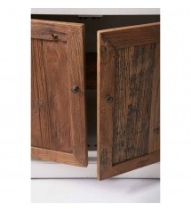 Driftwood Cabinet w winerack Double