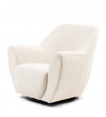 The Jill Swivel Chair White Sand