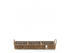 Rustic Rattan Rectangular Basket