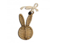 Rustic Rattan Easter Bunny Ornament