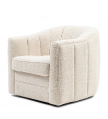 St. Lewis Swivel Armchair white (Outlet)