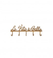Coat Rack La Vita e Bella Gold