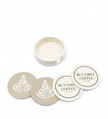 But First Coffee Coasters 4 pieces
