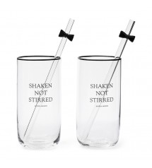Shaken Not Stirred Glass 2 pieces