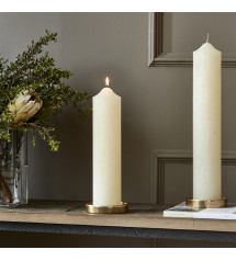 RM Rustic Pillar Candle white 7x30