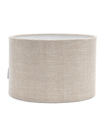 Structured Linen Cylinder Lampshade flax 20x15