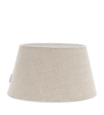 Structured Linen Taper Lampshade flax 38x21