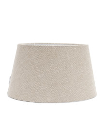 Structured Linen Taper Lampshade flax 45x25