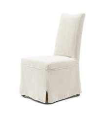 Monti Dining Chair with Loose Cover, rich tweed, antique white