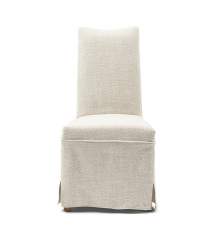 Monti Dining Chair with Loose Cover, rich tweed, antique white