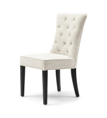 Balmoral Dining Chair, rich tweed, antique white