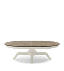 Le Marais Oval Coffee Table, 140x100 cm, white