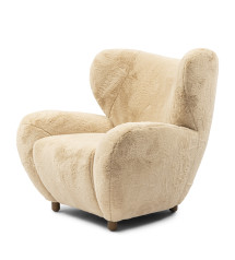 Courchevel Wing Chair, Faux...