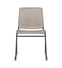 Portofino Outdoor Stackable Dining Chair Graphite