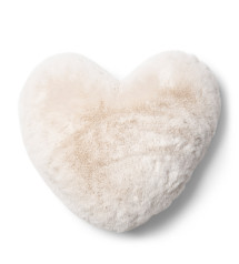 Heather Heart Faux Fur Pillow