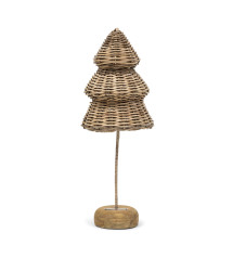 Rustic Rattan Lovely Christmas Tree