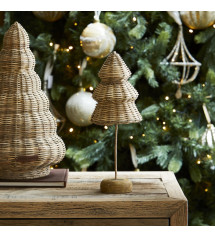 Rustic Rattan Lovely Christmas Tree