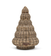 Rustic Rattan Wavy Christmas Tree