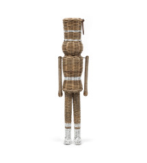 Rustic Rattan Nutcracker