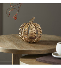 Rustic Rattan Decoration Pumpkin M