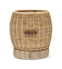 Rustic Rattan Sphere Planter