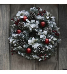 Classic NY Christmas Wreath 65 cm